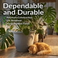 thumbnail image 3 of Sunnydaze Weather-Resistant Double-Walled Anjelica Outdoor Flower Pot Planter - 24" - Light Gray Finish - 2-Pack, 3 of 10