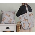 thumbnail image 5 of Soimoi Gray Poly Georgette Fabric Footprints & Mouse Kids Printed Fabric 1 Yard 42 Inch Wide, 5 of 5