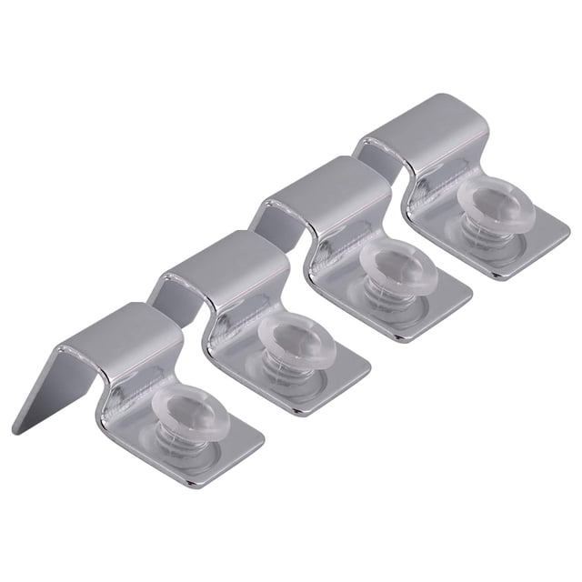 4pcs Stainless Steel Aquarium Fish Tank Glass Cover Clip Support Holder 10mm