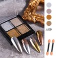 thumbnail image 1 of Xihbxyly Nail Art Solid Mirror Powder 4 Color Pan Nail Mirror Glitter Deals, 1 of 2