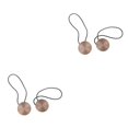 thumbnail image 4 of yingyy 1/2/3/5 2 Pieces Curtain Tieback Round Polyester Replacement Simple Style Household Kitchen Sunshade Drape Fixing Fastener Red 2PCS, 4 of 6