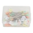 thumbnail image 1 of 100Pcs Color Needle Sewing Pins, Durable Stainless Steel Wire, Flat Head, For Home Decoration, Crafts, Embroidery, 1 of 8