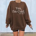 thumbnail image 1 of Nouveau Womens Tops 2023 Print Ample Col Rond Manches Longues Molleton Décontracté Coupe Oversize Pull-Shirt for Women, 1 of 8