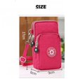thumbnail image 3 of Woman‘s Cell Phone Bag with Large Capacity Wrist Strap Prints Design for Outdoor School Office Commute, 3 of 3