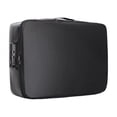 thumbnail image 1 of Fireproof Document Bag Travel File Bag Safety Organizer 3 Layer Document Bag for Black with lock, 1 of 9