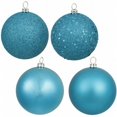 thumbnail image 1 of Vickerman N590812 3 in. Turquoise 4 Finish Ornament Asst 16-Box, 1 of 2