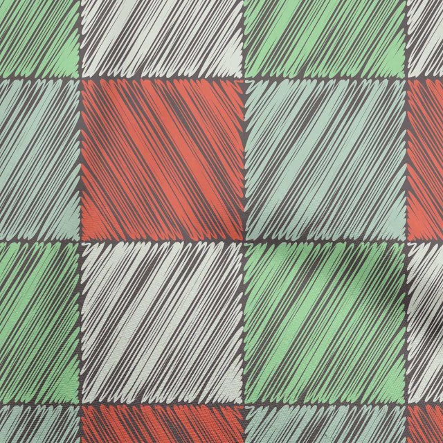 oneOone Tissu Rouge en Polyester Spandex Tissu à Rayures pour la Couture Tissu d'Artisanat Imprimé au Mètre 56 Pouces de Large