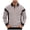 Grey, variant on Ketyyh-chn99 Men's Zipper Polo Shirts Casual Textured Fabric Contrasting Color Single Long Sleeved Men's T Shirt Size for 2XL,Navy