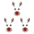 thumbnail image 1 of Transemion Cute Christmas Window Stickers For DIY Home Decor Christmas Theme Door Stickers Elk head 3Set, 1 of 6