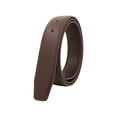 thumbnail image 1 of Sangle de Ceinture Durable pour Hommes, 33mm de Large Sans Boucle Réglable avec Trous Ceinture DIY Marron, 1 of 8
