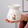 thumbnail image 4 of Ceramic Tea Light Candle Holder Small Essential Oil Burner Wax Melt Warmer Aromatherapy Aroma Diffuser for Home Bedroom Decor, 4 of 8