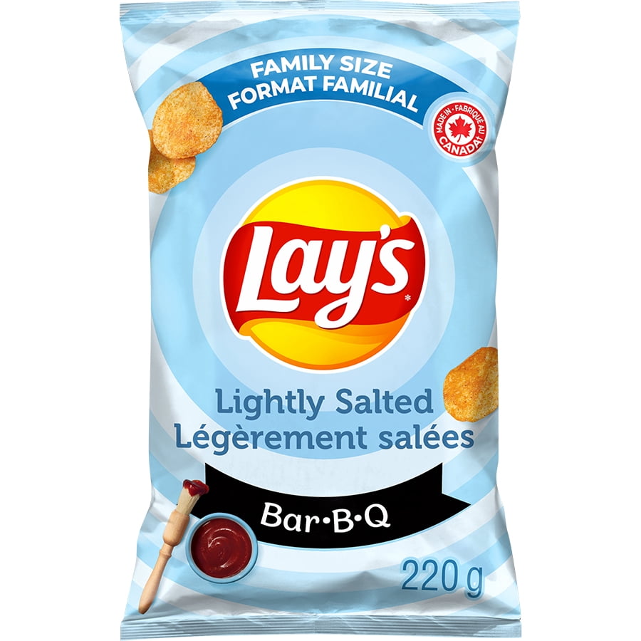 Lay's Lightly Salted Bar-B-Q flavoured Potato Chips