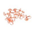 thumbnail image 3 of Abbracc 10 Pcs Clips de Boucles d'Oreilles à Coller Sans Perçage 12mm Or Rose, 3 of 7