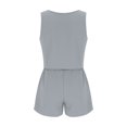 thumbnail image 4 of Timegard Ensembles Détente 2 Pcs pour Femmes Débardeurs à Col Ras du Cou Shorts à Taille Haute à Jambes Larges Tenues Amples, 4 of 6