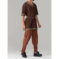 thumbnail image 3 of Men Medieval Costume Renaissance Templar Knight Vintage Tunic Tops, 3 of 6