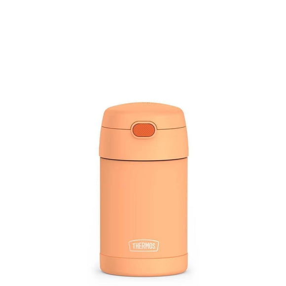Thermos FUNTAINER 16 Ounce Stainless Steel Vacuum Insulated Food Jar Neon Orange