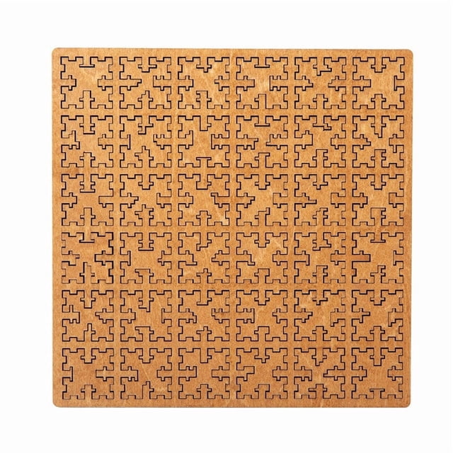Puzzle Square Wooden Puzzle Frame 3D Geometric Brain Teaser for Adults Mind Bending Maze Game for Decompression and Critical Thinking(1Pcs) Rkxzt