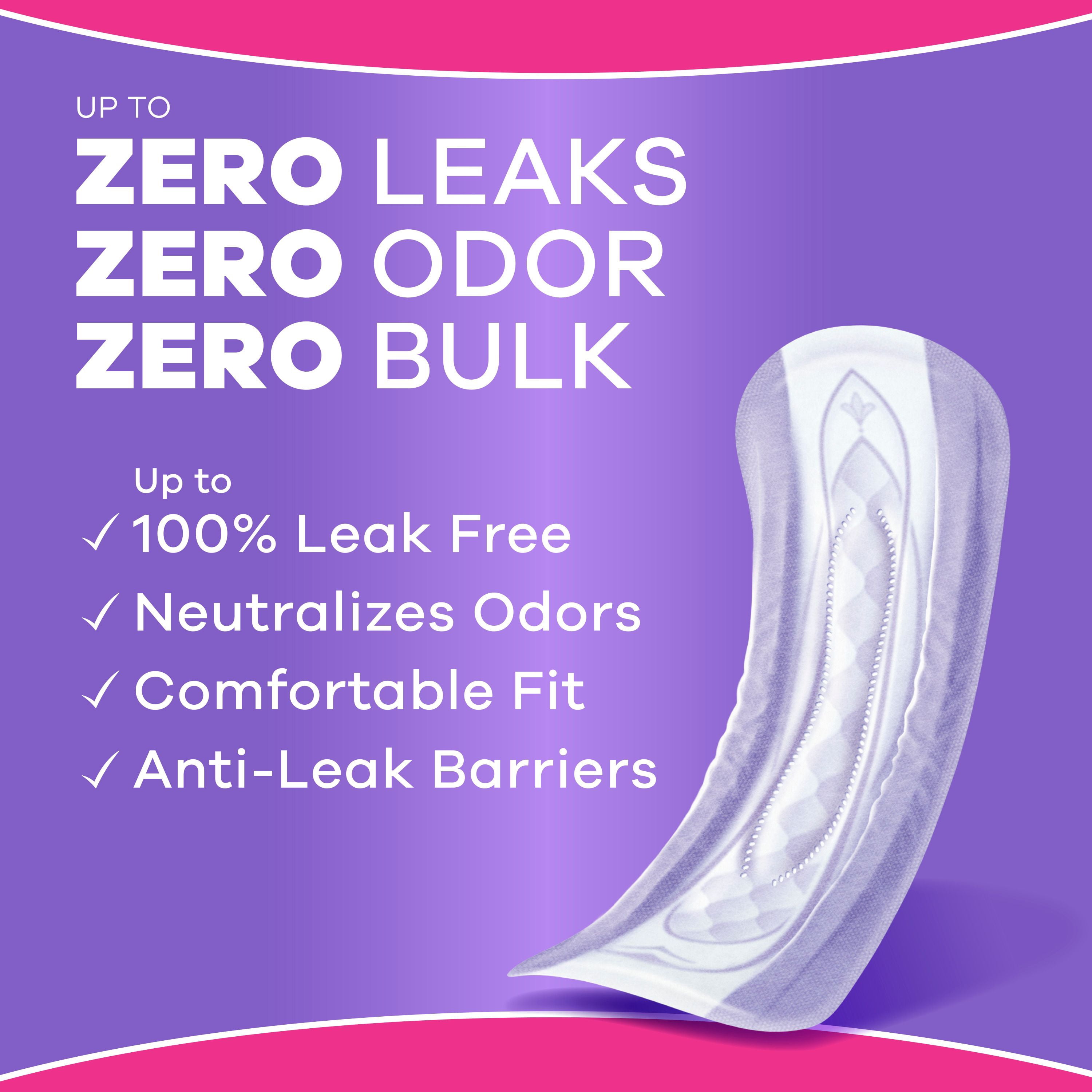 Always Discreet Adult Incontinence Pads for Women, Moderate Absorbency, Regular Length, Postpartum Pads