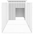 thumbnail image 3 of vidaXL Chicken Cage Grey 300x91x100 cm Galvanised Steel, 3 of 4