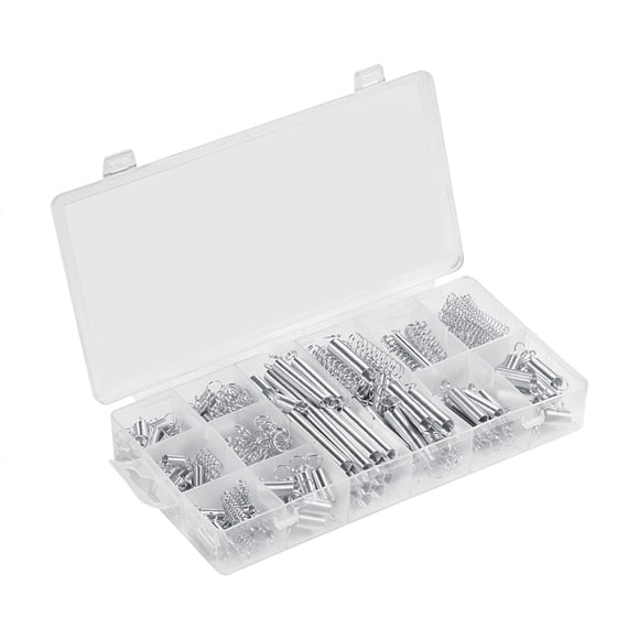 Metal Spring  Extension Spring  Assorted Springs  Spring Assortment 200pcs/Set 20 Sizes Extension Compression Spring Assortment Metal Springs Kit With Box