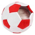 thumbnail image 3 of Lit pour Animaux de Compagnie en Forme de Football, Lit de Grotte pour Animaux de Compagnie Confortable Semi-Fermé Amovible pour Animaux de Compagnie pour Chatons Noir Blanc, Rouge Blanc, 3 of 8