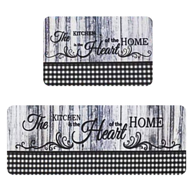 Giyblacko Carpet Door Mats Kitchen Carpet (2 Pieces) S Kitchen Carpet Washable Cushion Comfortable Kitchen Carpet Set