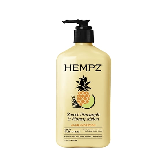 HEMPZ Lait corporel L'ananas sucré et au melon miel, sécheresse