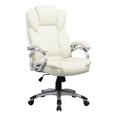 thumbnail image 1 of CorLiving Leon Faux Leather PU Fabric Upholstered Adjustable Height Lumbar Support Tilting Executive Adult Office Chair, 1 of 6