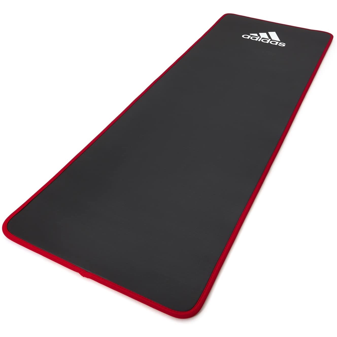 Adidas Training Mat 72x24 Cushioned Exercise Yoga Mat with Carry Strap, Black