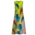 thumbnail image 2 of Innerwin Longues Robes Maxi à Imprimé Floral pour Femmes, Robe d'Été de Plage, Vacances, Sans Manches, Robe Débardeur Hawaïenne Style L 4TG, 2 of 4