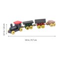 thumbnail image 2 of SEWACC Ensemble de 3 Pcs de Mini Trains en Bois Décorations pour l'Action de Grâce avec Couleur Rouge, 2 of 7