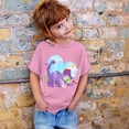 thumbnail image 3 of Chandails pour Filles Mignons Dessin Animé Manches Courtes Chandails pour Filles Col Rond Tenues d'Été pour Tout-Petites Filles T-Shirts pour Filles 4-5 Ans Tenue pour Fille, 3 of 3
