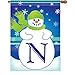 thumbnail image 3 of Premier Kites 52014 Drapeau de Maison Monogramme d'Hiver, Lettre N, 28 Pouces, 3 of 3