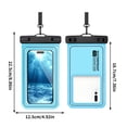 thumbnail image 3 of Birdeem Waterproof Phone Pouch,Universal 7X3.5 Inch Touchscreen Dry Bag Case with Lanyard,Submersible Protector for Swimming Hiking Kayaking Floating Protection, 3 of 9