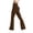 Brown, variant on LOVZFMLL Women's Yoga Leggings, High Waist Butt Lifting Solid Flare Leg Pants for Women Workout Gym Running with Pockets Black S