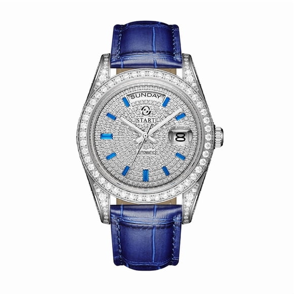 【START】Gypsophila Men's Watch Diamond Watch Waterproof Swiss Fully Automatic Mechanical Movement Date Week Function