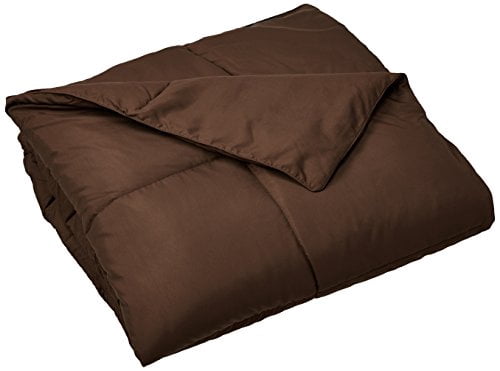 Blue Ridge Home Fashion Microfiber Down Alternative Comforter, King, Chocolate