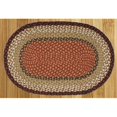 thumbnail image 1 of Capitol Earth Rugs 02-019 Tapis Tressé en Jute Bourgogne-Moutarde, 1 of 2