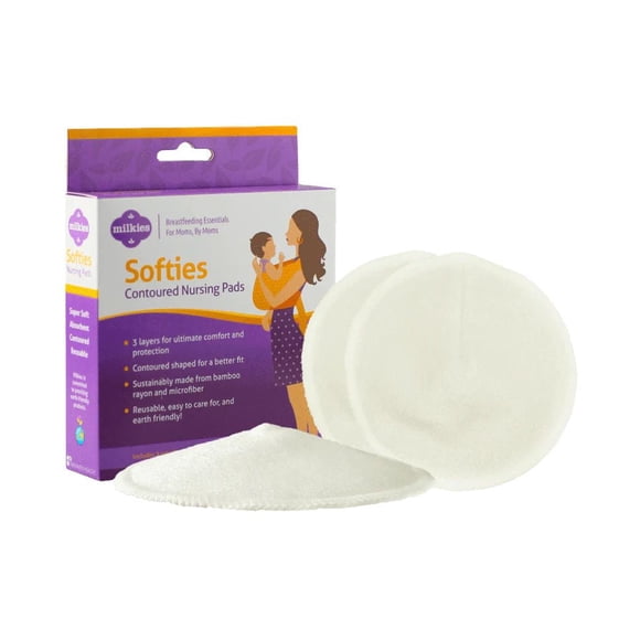 Milkies Softies Contoured Nursing Pads