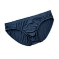 thumbnail image 1 of EOYWHK Men Cooling Silk Brief Low Rise Stretch Nylon Underwear Breathable Seamless Swim Trunks ,M-3XL, 1 of 2