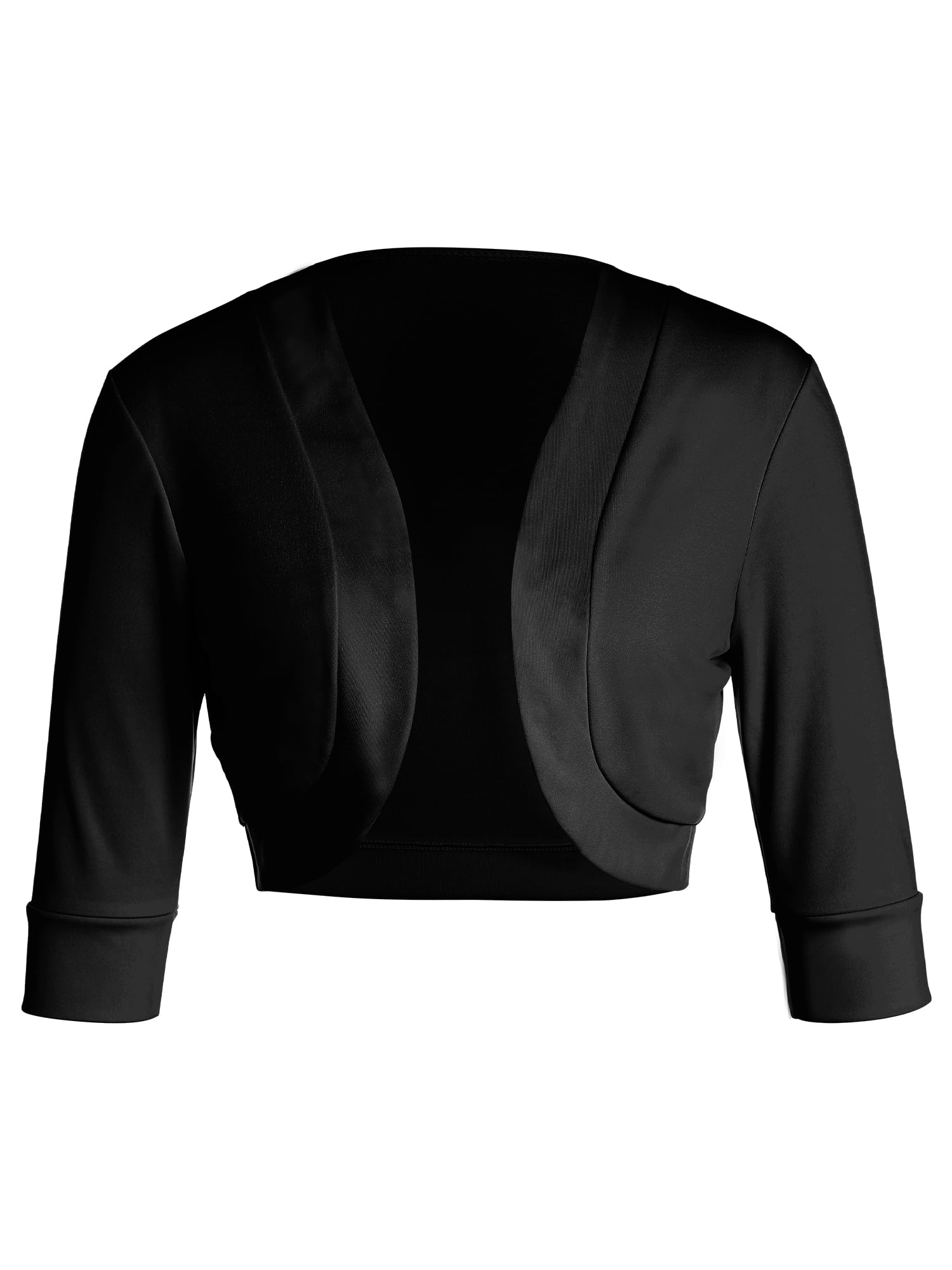 Gupgi Women Shrug Cardigan Open Front Solid Color Bolero Jacket Cropped Coat