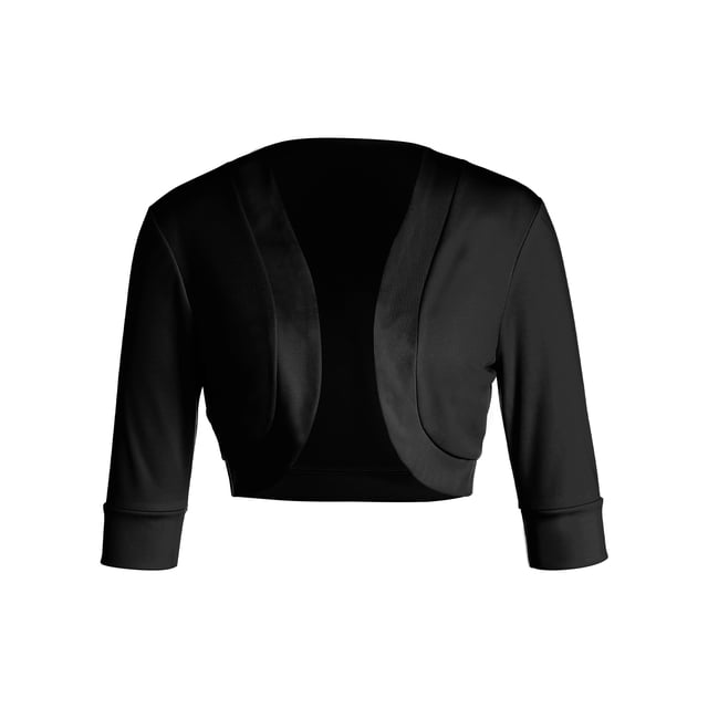 Gupgi Boléro Cardigan pour Femmes à devant Ouvert, Couleur Unie, Veste Boléro, Manteau Court
