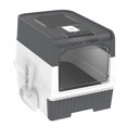 thumbnail image 1 of Toilette pour Chat avec Capuchon, Toilette pour Chat Fermée Réutilisable Bac à Litière pour Chats Bac à Sable pour Chat Contenant Fournitures pour Animaux Litière pour Chaton Pot pour Animal Gris, 1 of 8