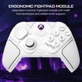 thumbnail image 3 of Manette de gaming modulaire sans fil Turtle Beach Victrix Pro BFG Reloaded pour Xbox Series X|S, Xbox One et PC Windows, Bluetooth, module Fightpad, sticks/gâchettes à effet Hall - Blanc, 3 of 16
