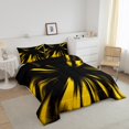 thumbnail image 3 of Erosebridal 3D Glowing Bedding Full Comforter Set, Modern Abstract Down Comforter, Geometry Striped Decor, Reversible 3-Piece, 3 of 7