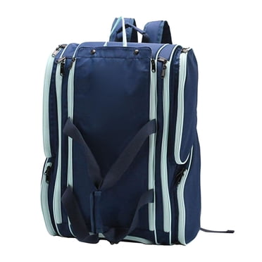 Lipstore Pickleball Bag Gear Storage Handbag Adjustable Straps Carry Bag Back Pack Sports Blue