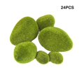 thumbnail image 2 of MesaSe 24 Pieces Home Garden Artificial Moss Stone Photography Prop Portable Realistic Flocking Simulation Mosses Ornament, 2 of 10