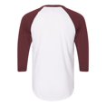 thumbnail image 2 of T-shirt Raglan à Manches Trois-Quarts 5050, 2XL, WhiteTruffle, 2 of 2