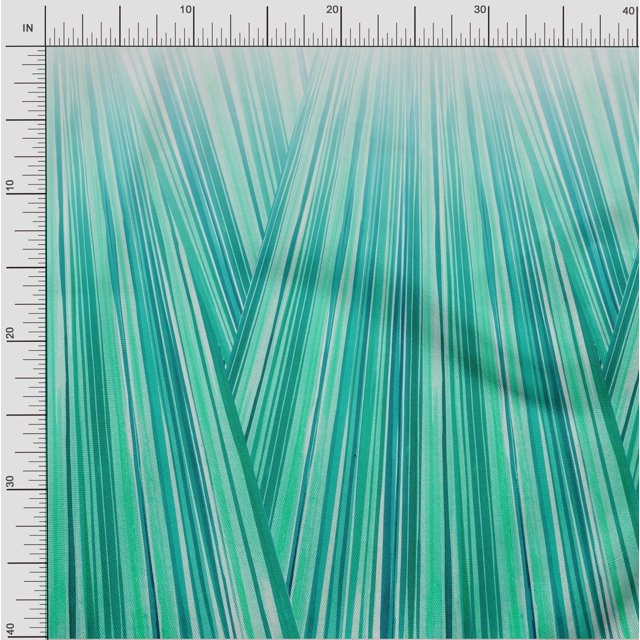 oneOone Cotton Cambric Fabric Stripe Panel Decor Fabric Printed BTY 56 Inch Wide