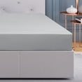 thumbnail image 1 of Bamboo Fitted Sheet Soft Silky Cooling Sheets with 16" Deep Pocket Light Gray Full, 1 of 7